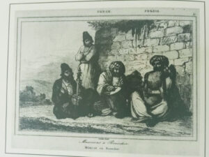 نوازنده نی انبان دمام و کمانچه در بوشهر (1841م)